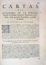 Cartas del cavallero de la tenaza