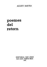 Poemes del retorn