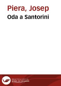 Oda a Santorini