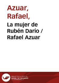 La mujer de Rubén Darío