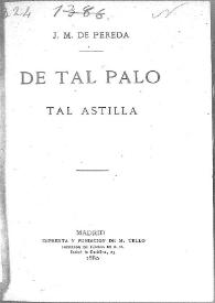 De tal palo tal astilla