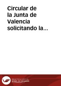 Circular de la Junta de Valencia solicitando la formación de la Junta Central (Valencia, 16 de julio de 1808)