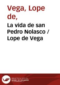 La vida de san Pedro Nolasco