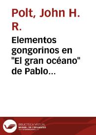 Elementos gongorinos en 