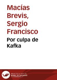 Por culpa de Kafka