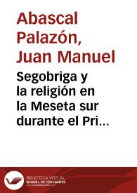 Segobriga y la religión en la Meseta sur durante el Principado