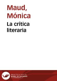 La crítica literaria