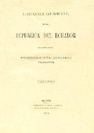 Historia general de la República del Ecuador. Tomo séptimo