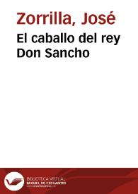 El caballo del rey don Sancho