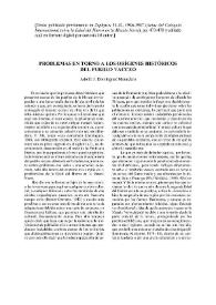 Problemas en torno a los orígenes históricos del pueblo vacceo