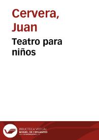 Teatro para niños