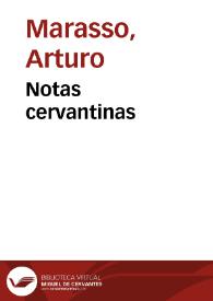 Notas cervantinas