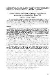 El comercio hispano con el norte de África y el Oriente desde el comienzo de la Antigüedad hasta el siglo VIII