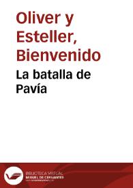 La batalla de Pavía