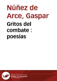 Gritos del combate : poesías