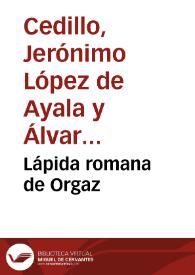 Lápida romana de Orgaz