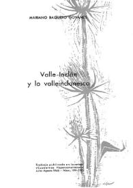 Valle-Inclán y lo valleinclanesco