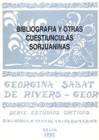 Bibliografía y otras cuestiúnculas sorjuaninas