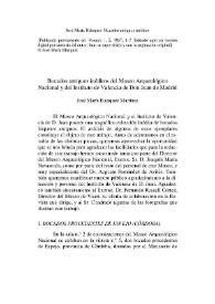 Bocados antiguos inéditos del Museo Arqueológico Nacional y del Instituto de Valencia de Don Juan de Madrid