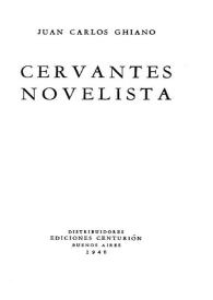 Cervantes novelista