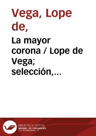 La mayor corona