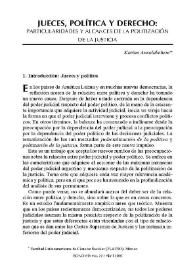 Jueces, política y derecho : particularidades y alcances de la justicia