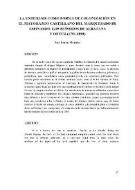 La enfiteusis como forma de colonización en el mayorazgo castellano del marquesado de Espinardo. Los señoríos de Albatana y Ontur (1751-1893)