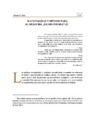 Racionalidad y método para el Derecho: ¿Es eso posible?