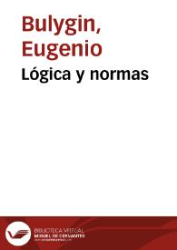 Lógica y normas