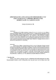 Aproximación a una zonación fisiográfica y su aplicación en el control de impactos ambientales : el caso de Alcoi