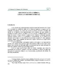 Argumentación jurídica, lógica y decisión judicial