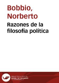 Razones de la filosofía política