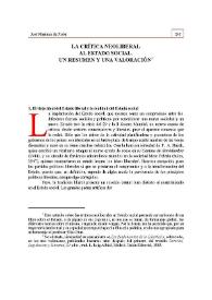 La crítica neoliberal al Estado social. Un resumen y una valoración