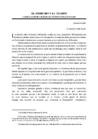 El derecho y el tiempo. Las relaciones jurídicas intergeneracionales