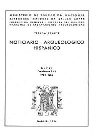 Memoria de las excavaciones practicadas en La Alcudia, Elche (Alicante). [Campañas 1949-1952]