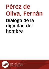 Diálogo de la dignidad del hombre