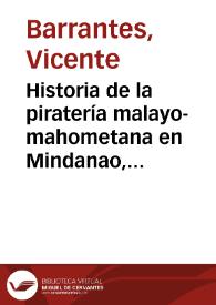 Historia de la piratería malayo-mahometana en Mindanao, Joló y Borneo