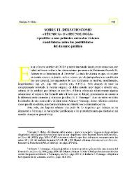 Sobre el derecho como «técnica» o «tecnología» : apostillas a una polémica entre dos visiones científicas sobre las posibilidades del discurso jurídico