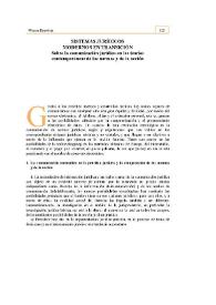 Sistemas jurídicos modernos en transición : Sobre la comunicación jurídica en las teorías contemporáneas de las normas y de la acción