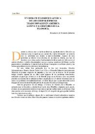 Un debate filosófico acerca de los grupos étnicos tradicionales en América Latina y la historia de la filosofia