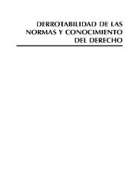 Sistemas normativos, derrotabilidad y conocimiento del derecho [Presentación]