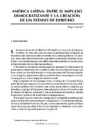 América Latina: entre el impulso democratizante y la creación de un Estado de derecho