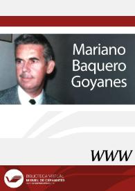 Mariano Baquero Goyanes