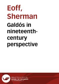 Galdós in nineteenth-century perspective