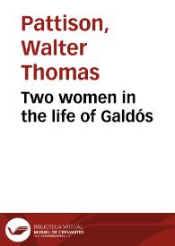 Two women in the life of Galdós