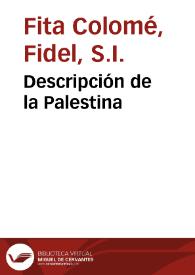 Descripción de la Palestina