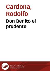 Don Benito el prudente