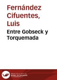 Entre Gobseck y Torquemada