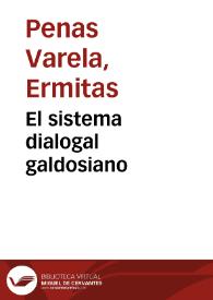 El sistema dialogal galdosiano