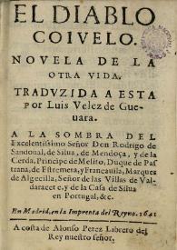 El diablo coiuelo : novela de la otra vida